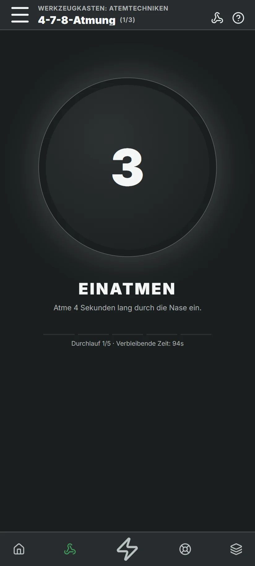 Atemübung