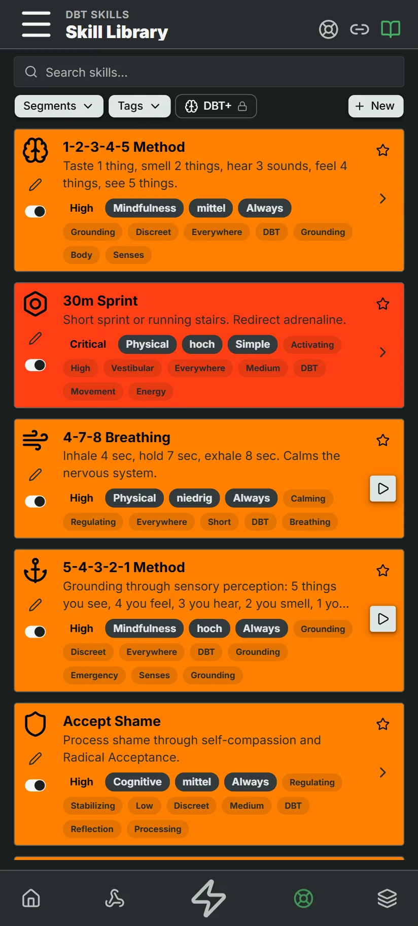 Skill library