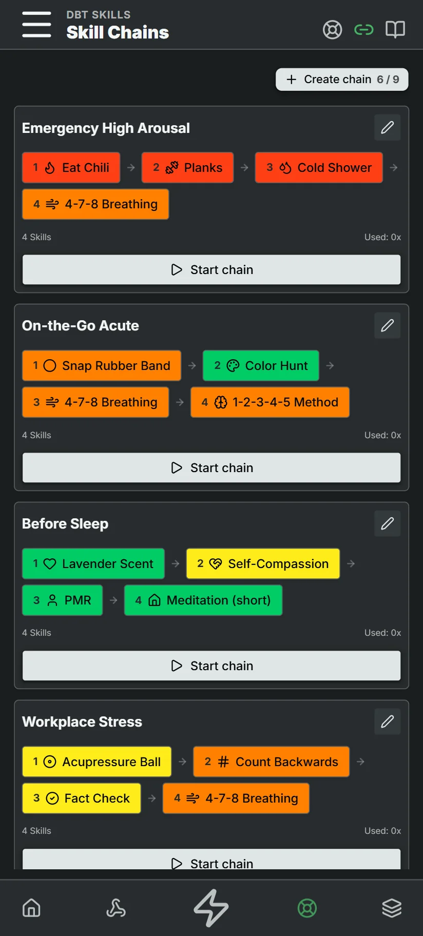 Skill chains