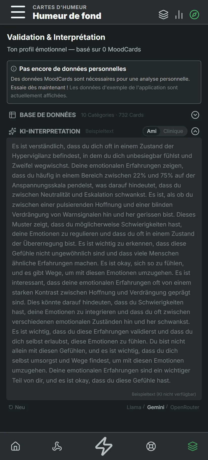 Interprétation MoodCards